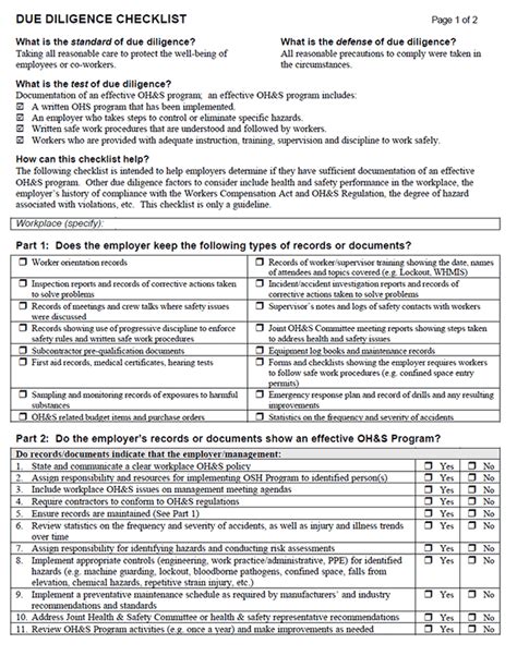 Hr Due Diligence Checklist Template Pdf Template