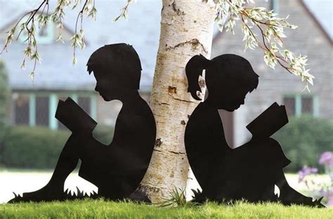 Reading Under A Tree Silhouette Mindosofa