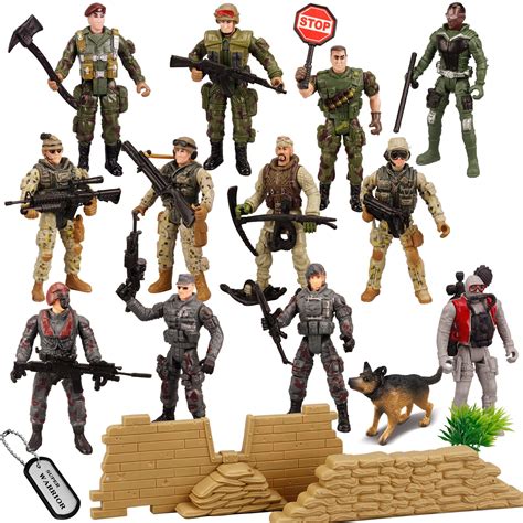 Buy Joyin 16 Pcs Toy Soldiers Playset Army Men Figures With 12