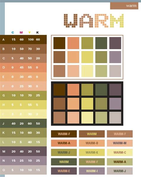 Let's talk about green colour schemes for the. Warming colour tones | Warm color schemes, Brown color ...