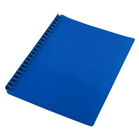 Sovereign Display Book A4 Refillable Gloss Blue 20 Pocket Box Of