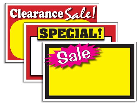 150 Assorted Retail Store Price Signs New Clearancesalespecial Lot