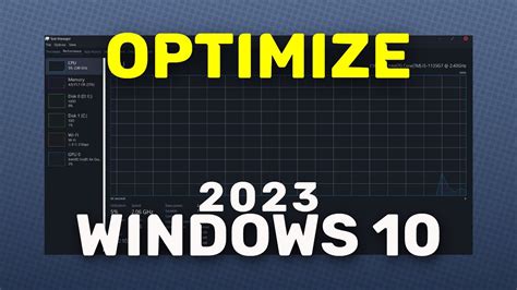 How To Optimize Windows 10 For Gaming And Performance 2023 Youtube