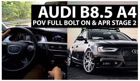 Audi B8.5 A4 2013 APR Stage 2 Farm Road Cruisin - YouTube
