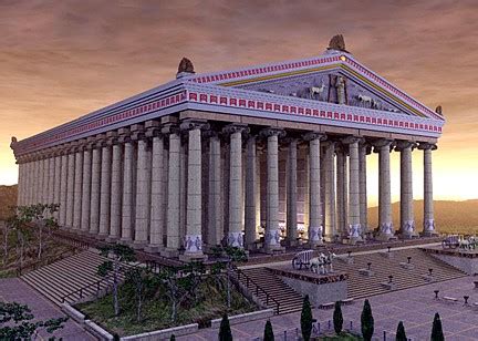 El templo de artemisa en éfeso es una de las siete maravillas del mundo antiguo y el mayor templo de la antigüedad, con 120 columnas de 20 m de altura, de las que solo sobrevive una. Arte para niños: El templo de Artemisa en Efeso
