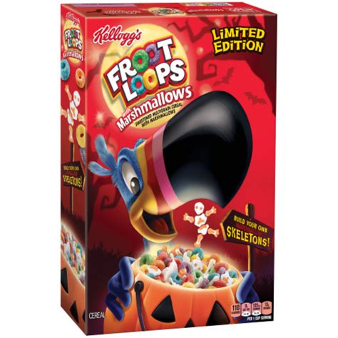 Kelloggs Fruit Loops With Marshmallows Halloween Cereal 94 Oz Fry