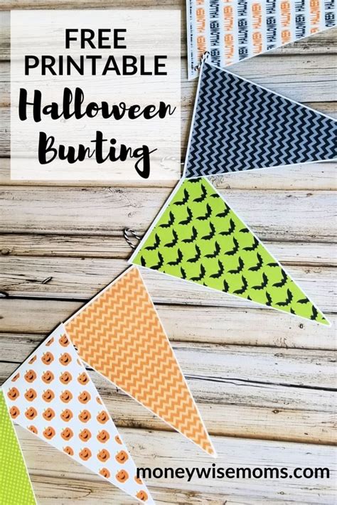 Printable Halloween Bunting For Easy Decorating Moneywise Moms