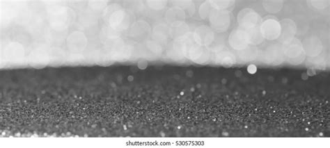 Silver White Bokeh Lights Defocused Abstract Stock Photo 530575303