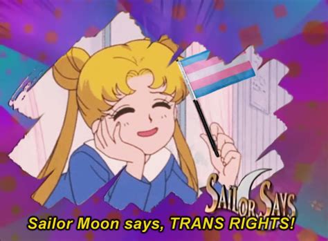 Sailor Moon Livetweet Funny Display Name On Twitter Sailor Moon Says Trans Rights I Am