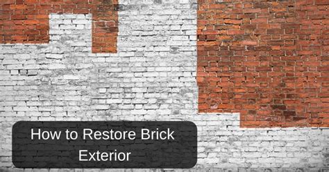 How To Restore Or Clean Brick Exterior Wall Basildon Stone