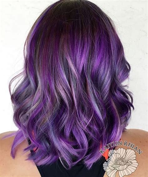 Pin By Diamondroseev On Purple Hair Hair Color Unique Purple
