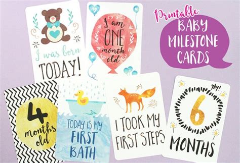 Printable Baby Milestone Cards
