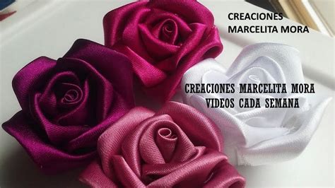 Diy Como Hacer Rosas Flores En Telahow To Make Easy Fabric Flower