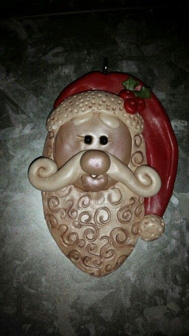 Polymer Clay Santa Claus Christmas Ornament Made By Alicia Underwood