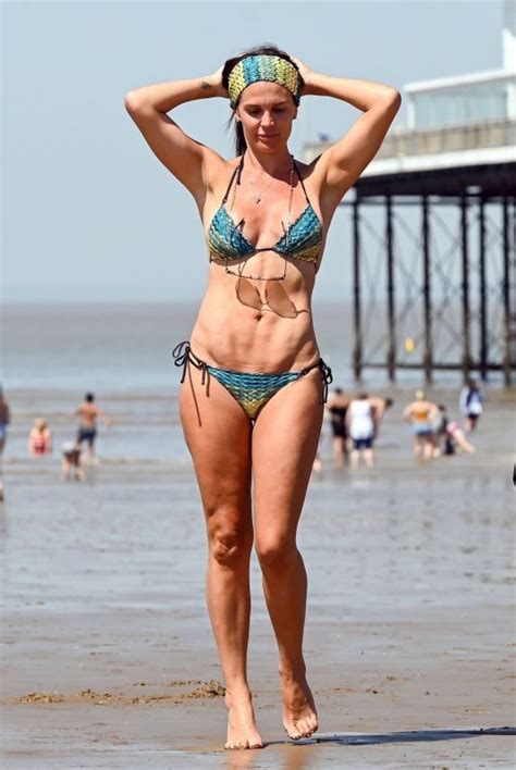 Danielle Lloyd In Bikini At Weston Supermare Beach Hawtcelebs