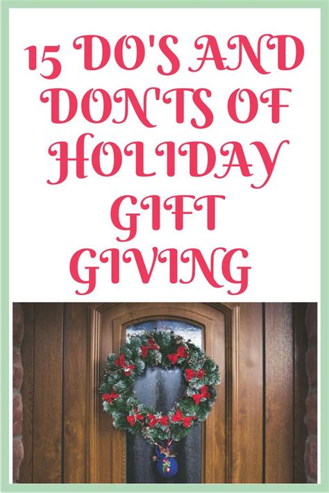 15 Dos And Donts Of Holiday T Giving Holiday Ts Holiday Ts