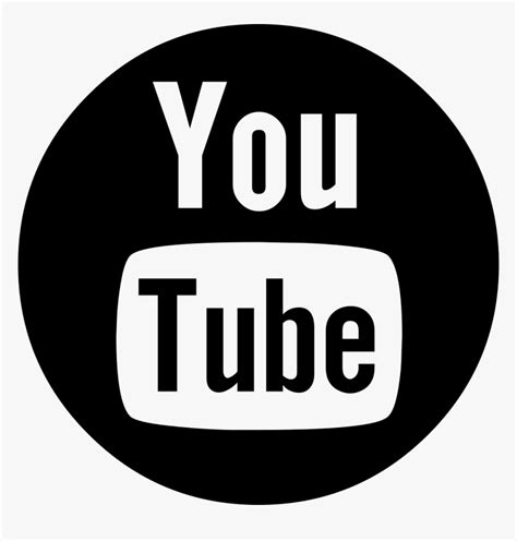 Youtube Circle Icon Png Youtube Black Logo Png Transparent Png Kindpng