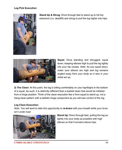 Unbreakable Strongman Comprehensive Strongman Training Guide Move