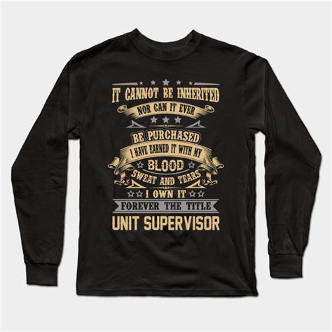 Unit Supervisor T Shirt Forever The Title T Item Tee Unit