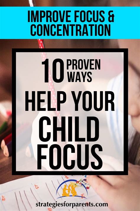 How To Help Your Child Focus In 2020 Kids Focus Help Kids Learn
