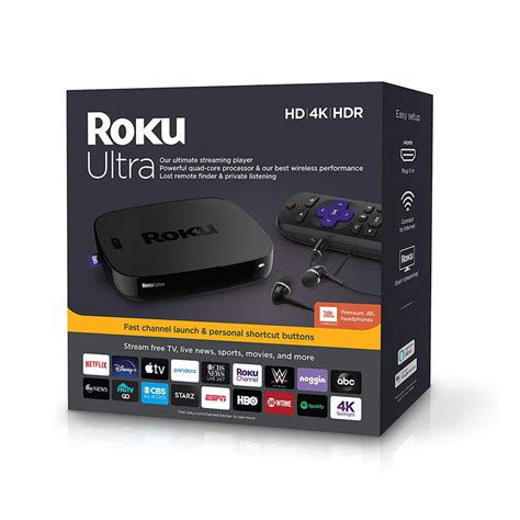 Roku Ultra Streaming Media Player 4khdhdr 2019roku Ultra Streaming