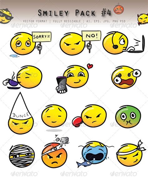 Emoticon Pack By Diamonddew Graphicriver