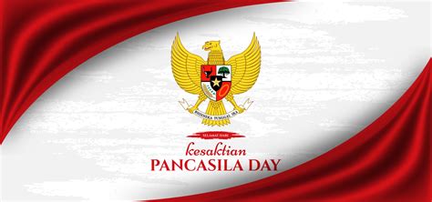 Beautiful Happy Pancasila Day Indonesia Background 2401423 Vector Art