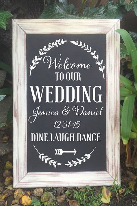 12 Etsy Wedding Signs We Love Wedding Welcome Signs Chalkboard