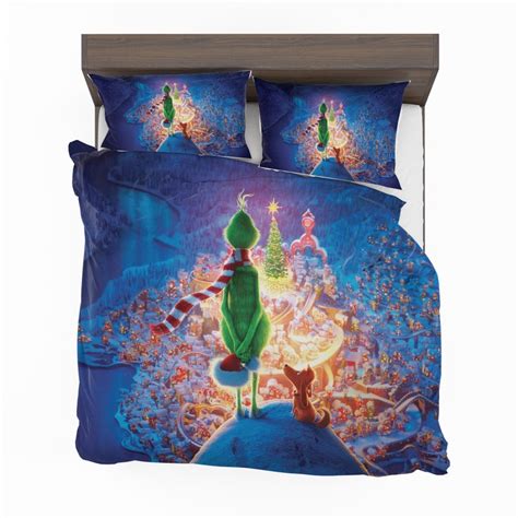 The grinch bedding set christmas bedding grinch stole christmas grinch lover. The Grinch Movie Christmas Bedding Set | EBeddingSets