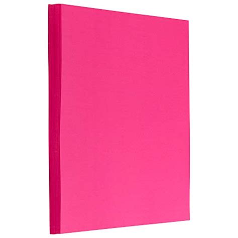 Jam Paper Colored 24lb Paper 85 X 11 Ultra Fuchsia Pink 100