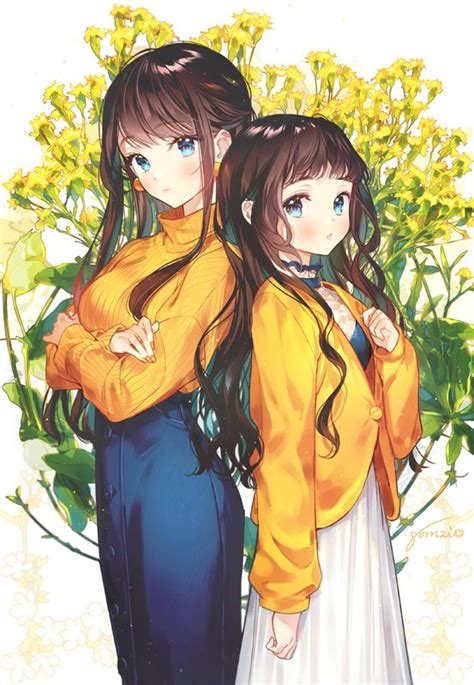 Pin By 夢咲星 On Girls Anime Sisters Friend Anime Anime Twin