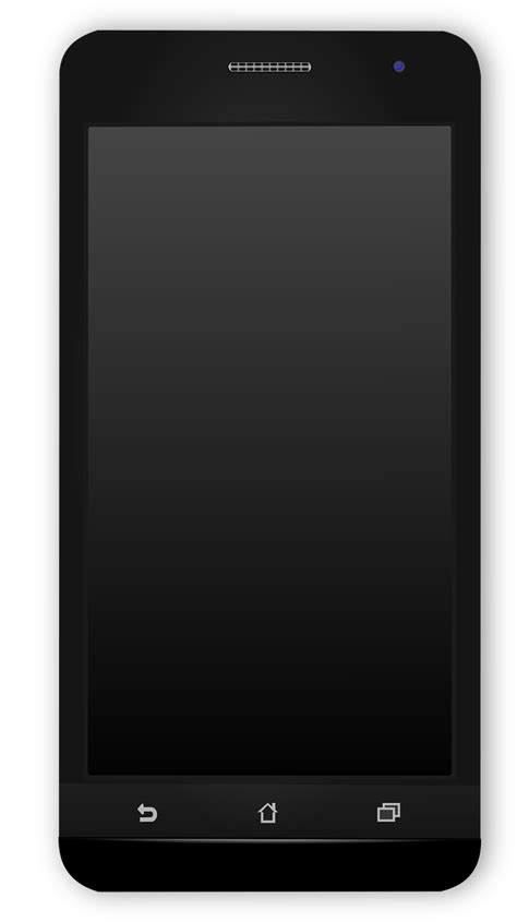 Android Black Cell Phone Mobile Free Vector Graphic On Pixabay