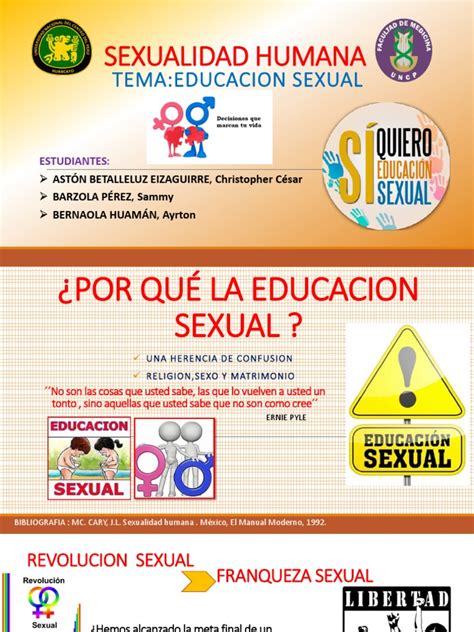 Educacion Sexual Educación Sexual La Sexualidad Humana