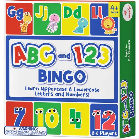Buy Party Hearty Alphabet And Number Abc And 123 Bingo Board Game For