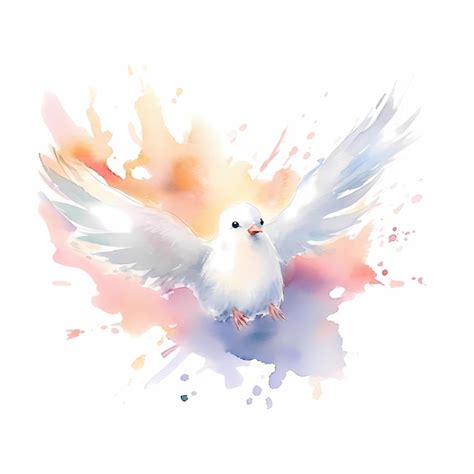 Premium Ai Image Watercolor Holy Spirit