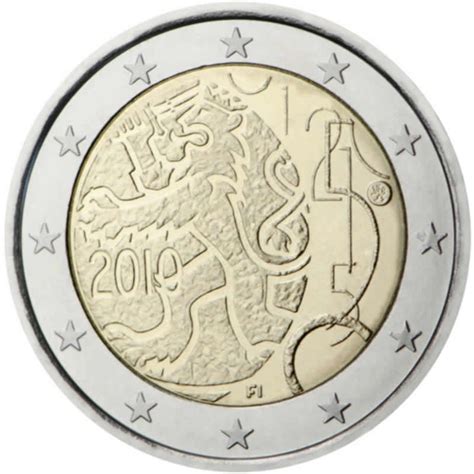 2 Euro Commémorative 2010 Finlande Commémoration Du Décret Monétaire