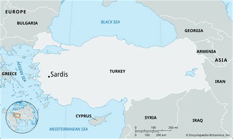 Sardis Turkey Map Location And History Britannica