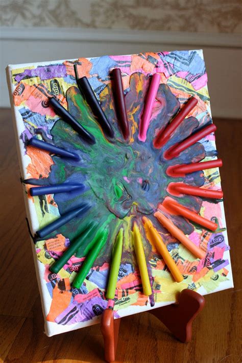 Dena Iadanza Crayon Burst Easy Art Projects Creative Art Simple Art