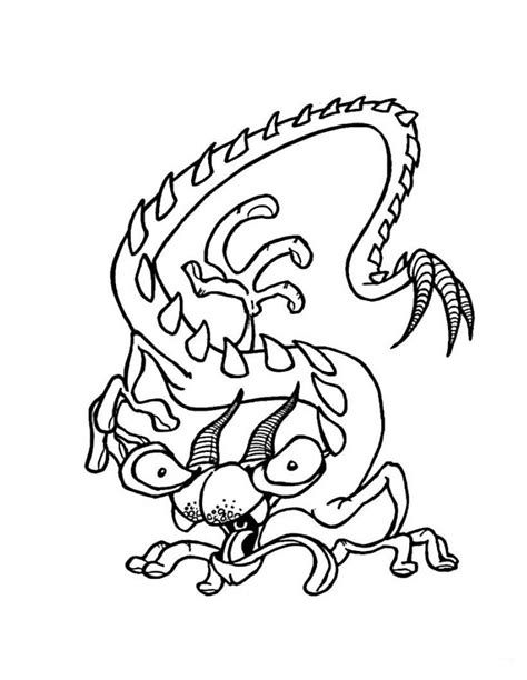 One set is decorated already so you can color them however you like. Ugly Monster Coloring Page - Free Printable Coloring Pages ...