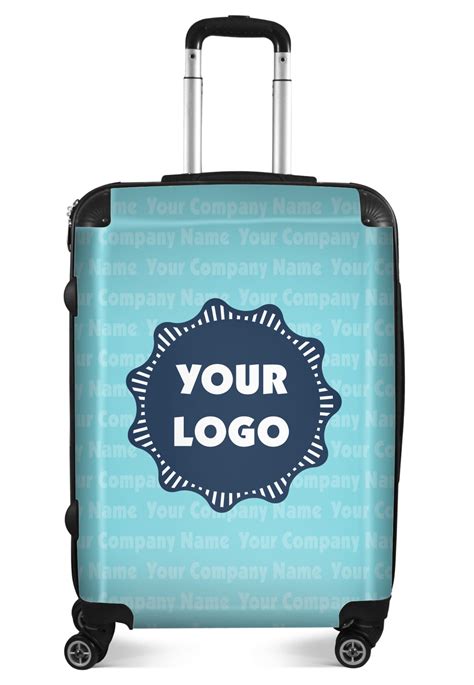 Logo And Company Name Suitcase 24medium Checked Personalized