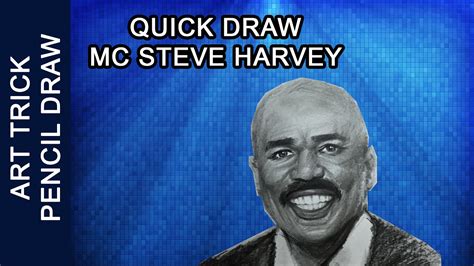 Steve Harvey Quick Drawing By Pencil Art Trick Youtube