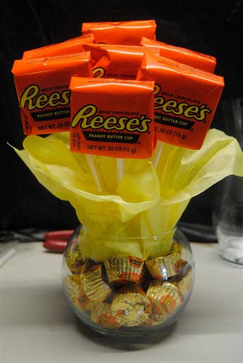 Gift this unique and out of the box bouquet of assorted chocolates to your near and dear ones… every special moment deserves a chocolaty treat and gifting this delightful and toothsome bouquet of. This Candy Bouquet of Reese's is a Great Way to Propose ...