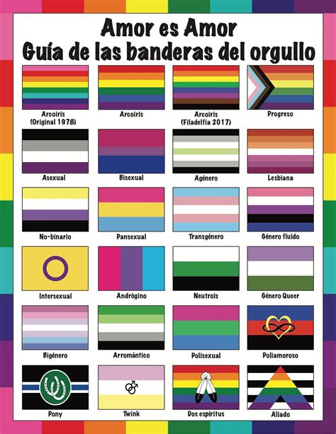 Amor Es Amor Guide To Pride Flags Lgbtq Flags Rainbow Flags Lgbtqia