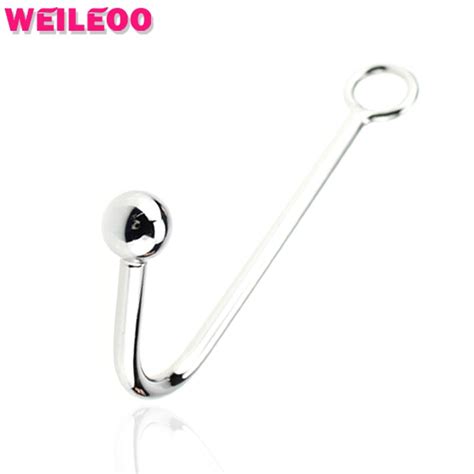 Stainless Steel Anal Hook With A Ball Prostate Massage Butt Plug Anal Plug Anal Dilator Adult