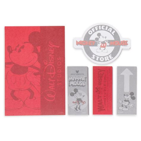 Mickey And Minnie Mouse Sticky Notes Set Walt Disney Studios Shopdisney