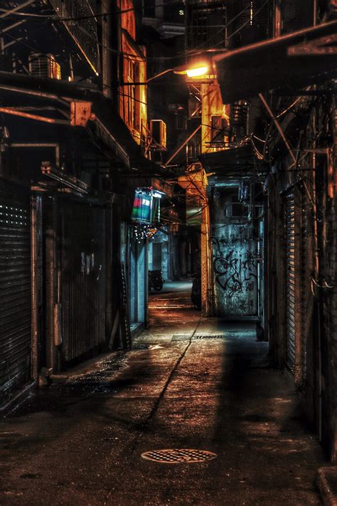 Another Alleyway In Macau City Aesthetic Urban Landscape Cyberpunk