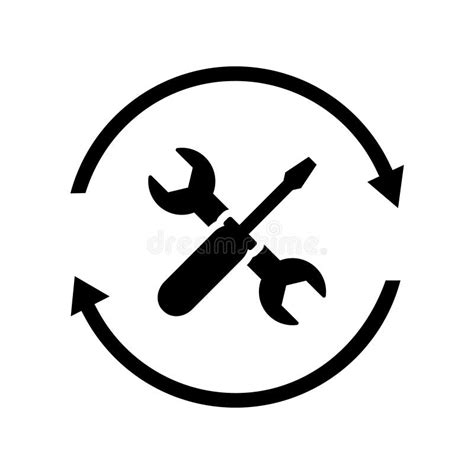 Repair Icon Vector Service Center Symbol Fix Illustration Sign Read