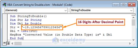How To Convert String To Double In Excel Vba 5 Methods Exceldemy