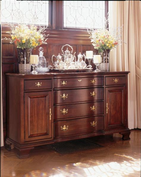 Few pieces of furniture are as classically beautiful as an 18th century arm chair made from solid wild black cherry. 18th Century Queen Anne Dining Room Buffet reproduction in ...