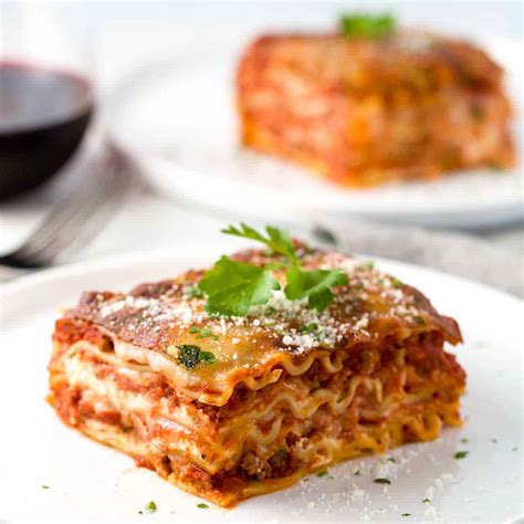 Meat Lasagna With Ground Beef And Pork Sausage Jessica Gavin